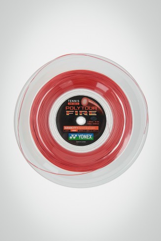 Теннисные струны Yonex Poly Tour Fire 130 / 16 - 200 м (красные)