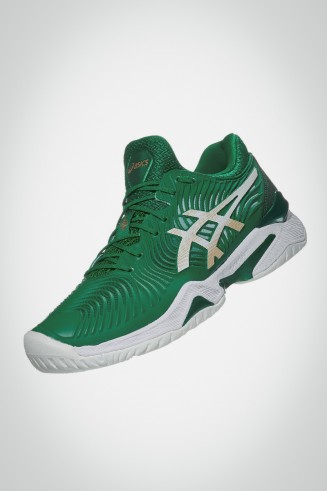 Мужские кроссовки для тенниса Asics Court FF 2 Novak (зеленые / белые)