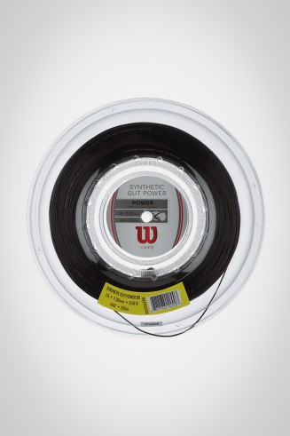 Теннисные струны Wilson Synthetic Gut Power 130 / 16 - 200 м (черные)