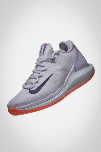 Женские кроссовки для тенниса Nike Air Zoom Zero (фиолетовые / оранжевые)