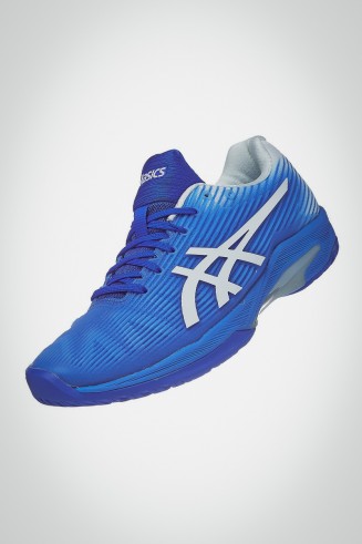 Женские кроссовки для тенниса Asics Solution Speed FF (синие / белые)