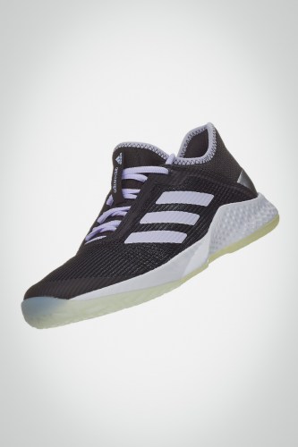 Женские теннисные кроссовки Adidas Adizero Club (черные / фиолетовые)