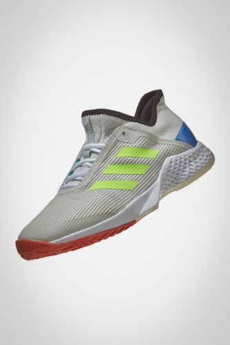 Мужские теннисные кроссовки adidas adizero club (серые / зеленые)