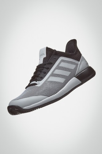 Женские теннисные кроссовки Adidas Adizero Defiant Bounce 2 (черные / белые)