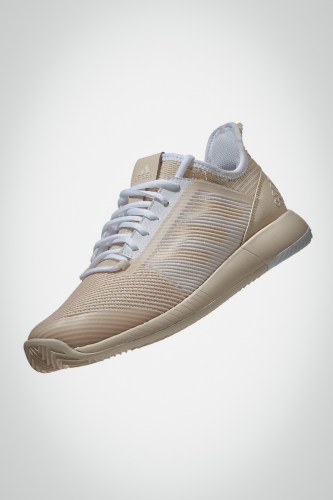 Женские теннисные кроссовки Adidas Adizero Defiant Bounce 2 (бежевые / белые)