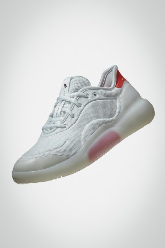 Женские теннисные кроссовки Adidas ASMC Court Boost (белые / красные)