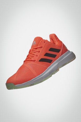 Мужские теннисные кроссовки adidas Courtjam Bounce (коралловые / черные)