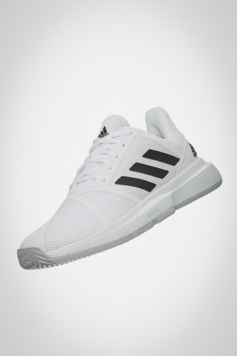 Женские теннисные кроссовки Adidas Courtjam Bounce (белые / черные)