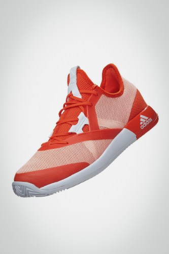 Женские теннисные кроссовки Adidas Defiant Bounce (оранжевые / белые)