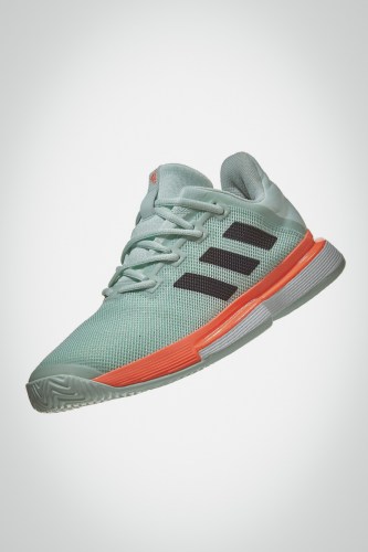 Мужские теннисные кроссовки adidas SoleMatch Bounce (салатовые / черные)