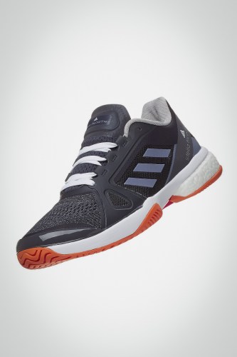 Женские теннисные кроссовки Adidas Stella Court (темно-синие / фиолетовые / оранжевые)