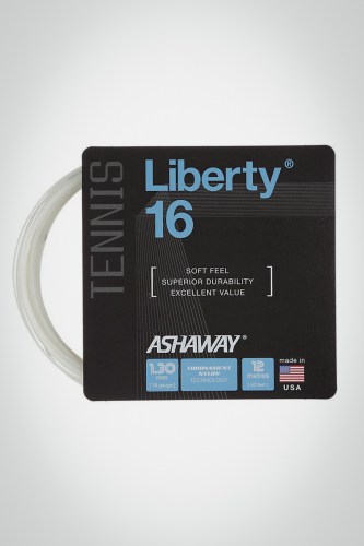 Струны для большого тенниса Ashaway Liberty 16 12 метров (белые)