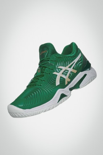 Мужские теннисные кроссовки Asics Court FF 2 Novak (зеленые / белые)