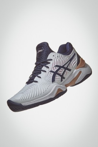 Женские теннисные кроссовки Asics Court FF 2 (белые / синие)
