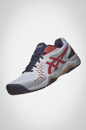 Мужские теннисные кроссовки Asics Gel Challenger 12 (белые / красные)