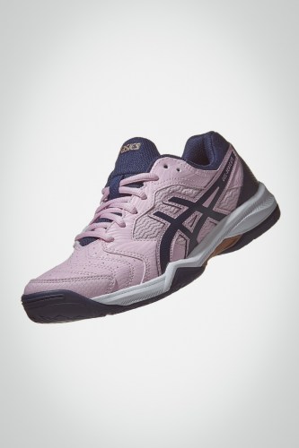 Женские теннисные кроссовки Asics Gel Dedicate 6 (розовые / темно-синие)