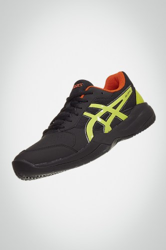 Детские теннисные кроссовки Asics Gel Game 7 GS (черные / желтые)