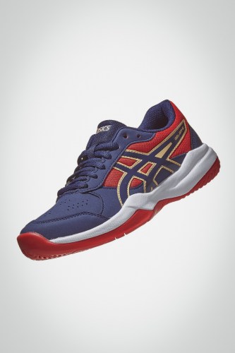 Детские теннисные кроссовки Asics Gel Game 7 GS (синие / красные) 