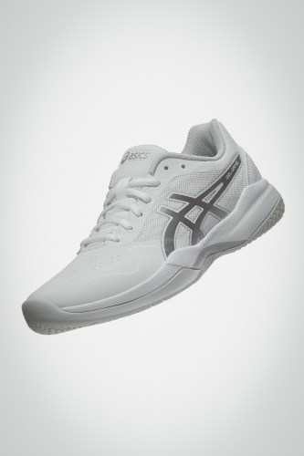 Женские теннисные кроссовки Asics Gel Game 7 (белые / серебристые)