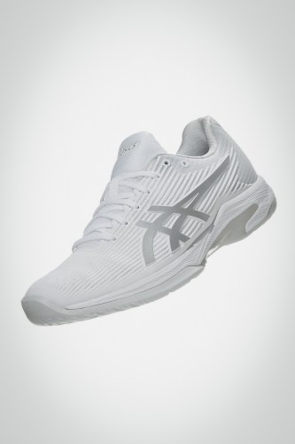 Женские теннисные кроссовки Asics Solution Speed FF (белые / серебристые)