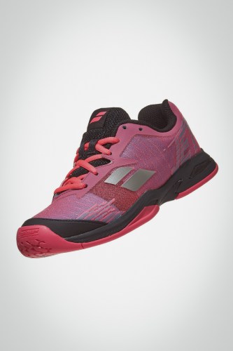Детские теннисные кроссовки Babolat Jet All Court (розовые / черные)