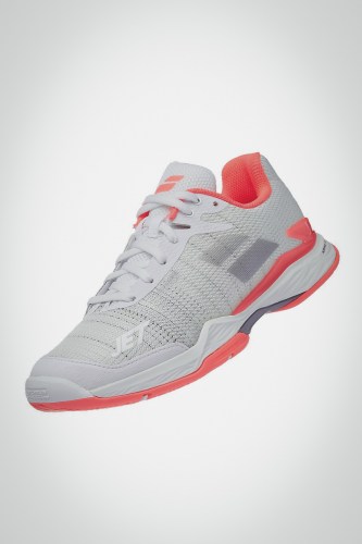 Женские теннисные кроссовки Babolat Jet Mach 2 All Court (белые / розовые)
