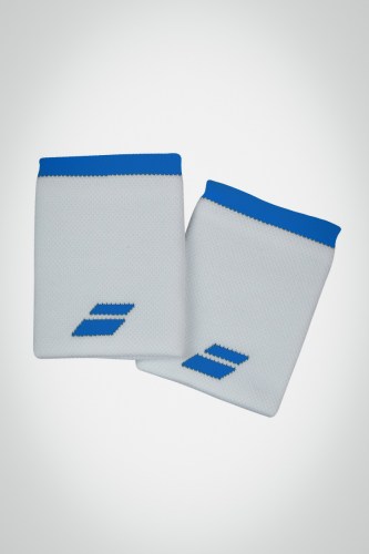 Купить напульсники Babolat Logo Jumbo (белые / синие)