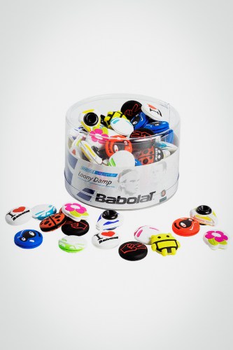Купить коробка детских виброгасителей Babolat Loony Damp X75 (разноцветные)