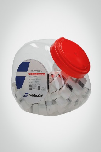 Купить банку овергрипов Babolat Pro Tacky x60 (белый)