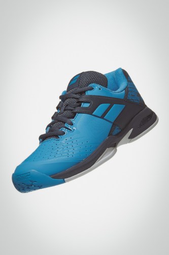 Детские теннисные кроссовки Babolat Propulse All Court (синие / желтые)