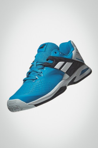 Детские теннисные кроссовки Babolat Propulse All Court (синие / белые)