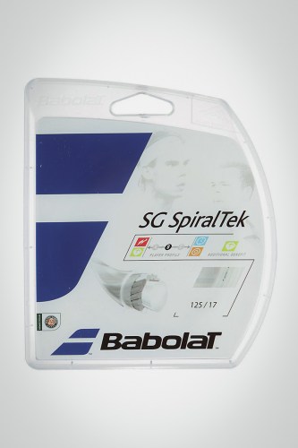 Струны для теннисной ракетки Babolat Spiraltek 125 / 17 - 12 метров (белые)