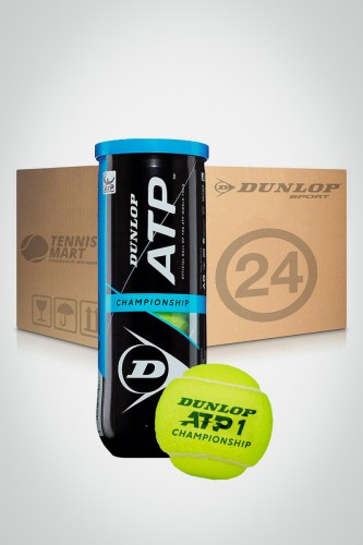 Коробка мячей для большого тенниса Dunlop ATP Championship (24 банки)