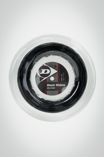 Струны для теннисной ракетки Dunlop Black Widow 131 / 16 - 200 метров (черные)