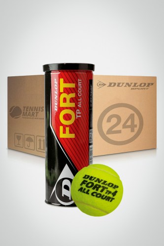 Коробка мячей для большого тенниса Dunlop Fort TP All Court (24 банки)