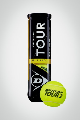 Мячи для большого тенниса Dunlop Tour Brilliance (4 мяча)