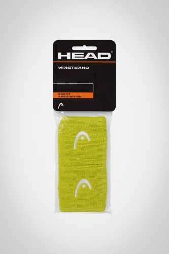 Купить напульсники Head 2,5 дюйма (салатовые / белые)