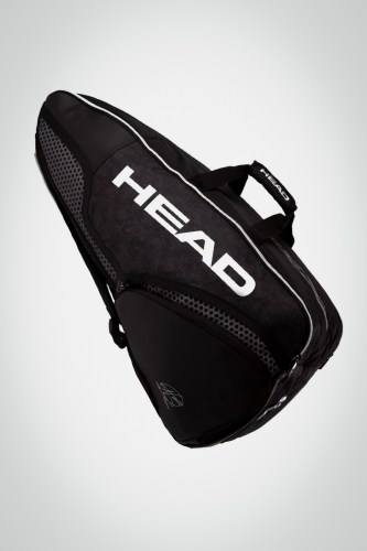 Купить теннисную сумку Head Djokovic x6 Combi (черная / белая)