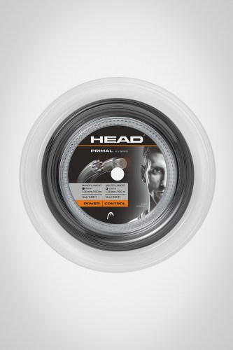 Струны для теннисной ракетки Head Primal 130 / 16 - 200 метров (серые)