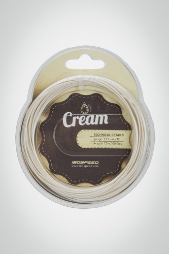 Струны для теннисной ракетки Isospeed Cream 123 / 17 - 12 метров (кремовые)