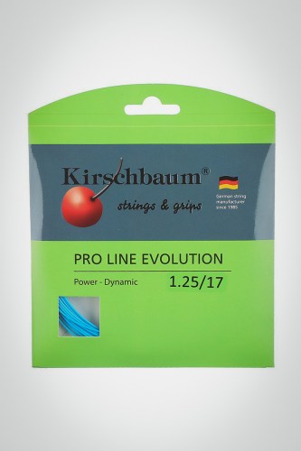 Струны для теннисной ракетки Kirschbaum Pro Line Evolution 125 / 17 - 12 метров (синие)