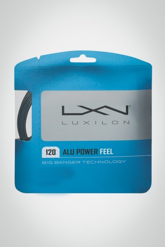 Струны для теннисной ракетки Luxilon Alu Power Feel 120 / 18 - 12 метров (серые)