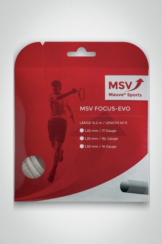 Струны для теннисной ракетки MSV Focus-Evo 130 / 16 - 12 метров (белые)