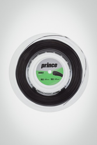 Струны для теннисной ракетки Prince Diablo Pro 125 / 16l - 200 метров (черные)