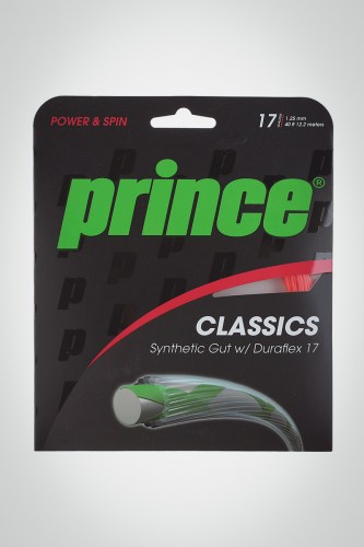 Струны для теннисной ракетки Prince Synthetic Gut Duraflex 125 / 17 - 12 метров (красные)