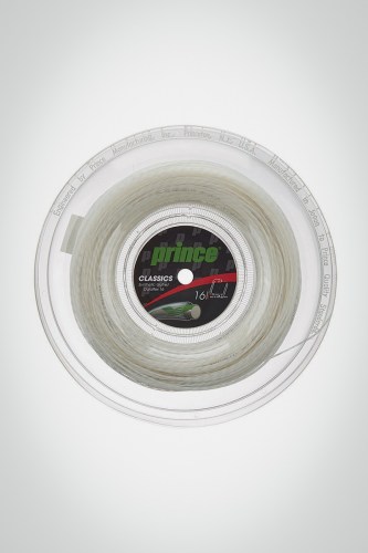 Струны для теннисной ракетки Prince Synthetic Gut Duraflex 130 / 16 - 200 метров (белые)