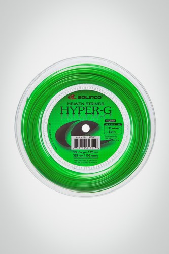 Струны для теннисной ракетки Solinco Hyper-G 125 / 16l - 200 метров (зеленые)