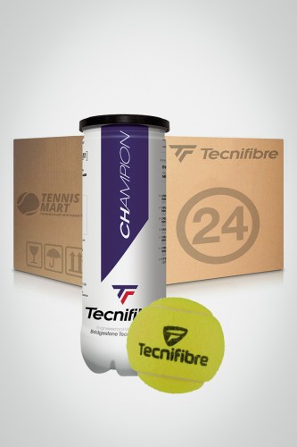 Коробка мячей для большого тенниса Tecnifibre Champion (24 банки) 