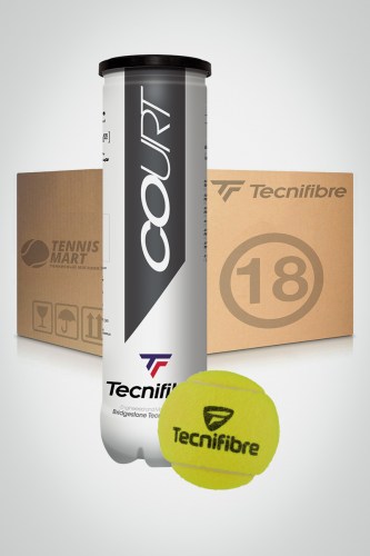 Коробка мячей для большого тенниса Tecnifibre Club (18 банок)