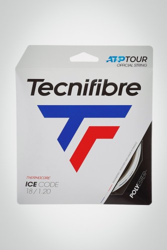 Струны для теннисной ракетки Tecnifibre Ice Code 120 / 18 - 12 метров (белые)